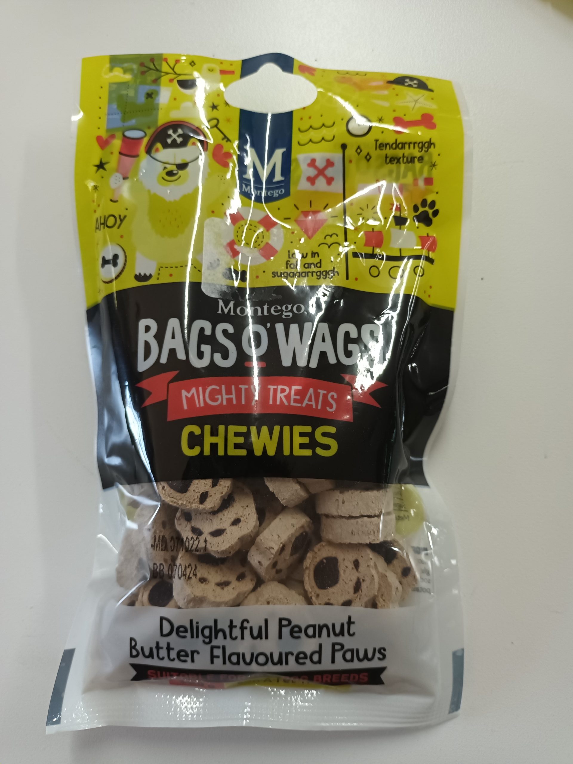 Bags O Wags Peanut Butter Flavoured Paws 120g Exotic Pet Store