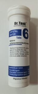 Dr Tank Tabs 6 Crystal Water