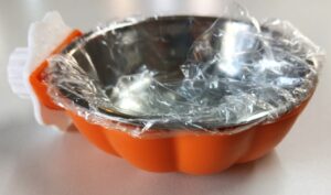 Hanging Pumkin Stainless Steel Pet Bowl Small 10cm