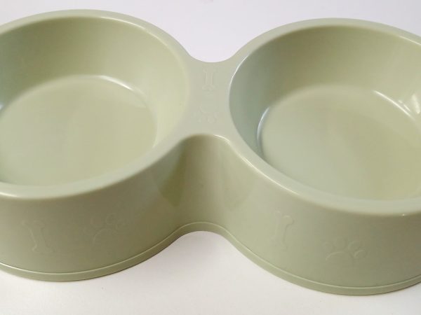 Plastic Dog Bowl Double