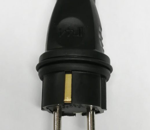 2 Pin Rubber Plug Black