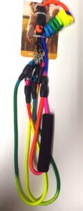 Dog Double Lead Rainbow Small 8mm